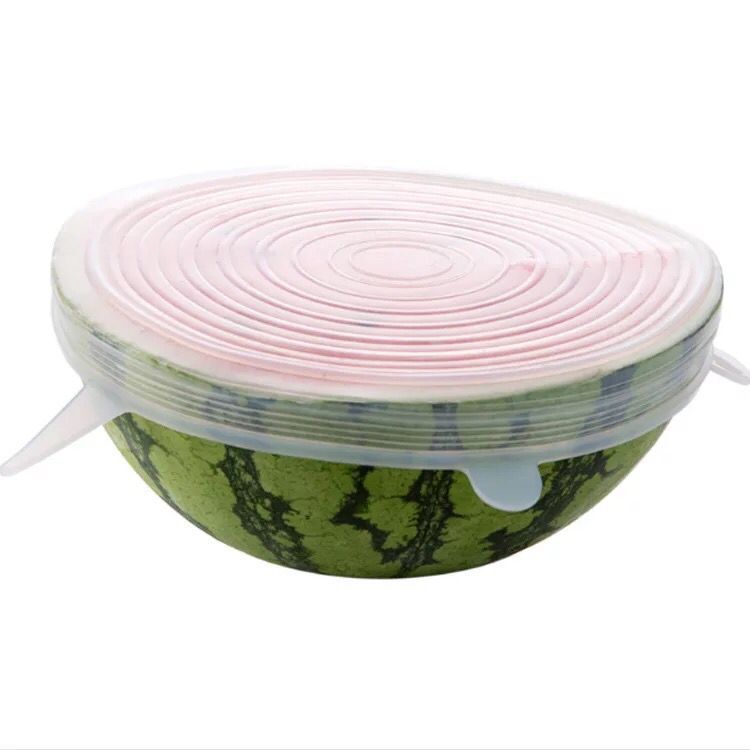 Silica gel lid multi-function bowl LID 6-piece set of sealed plastic wrap for microwave oven