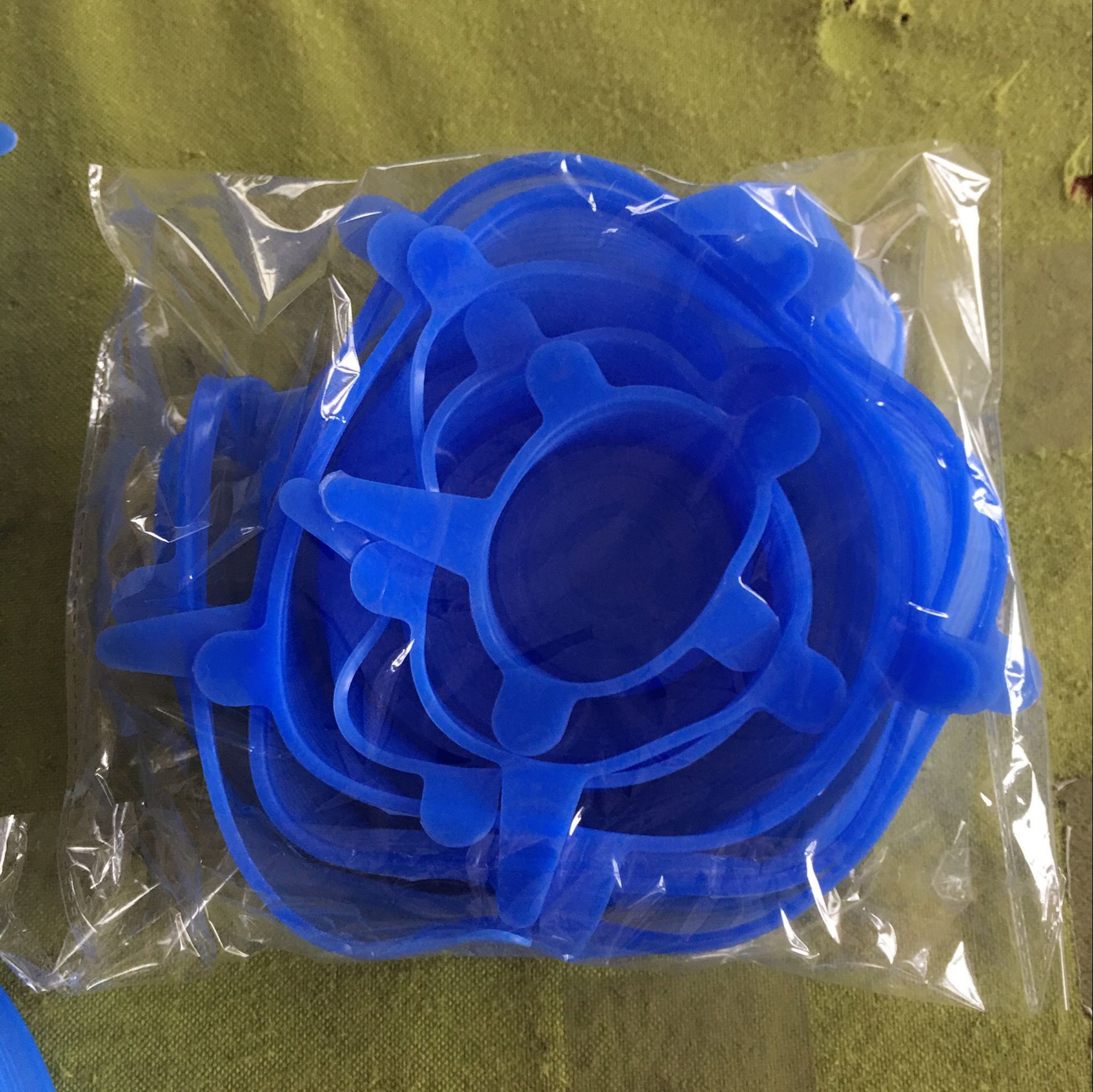 Silica gel lid multi-function bowl LID 6-piece set of sealed plastic wrap for microwave oven