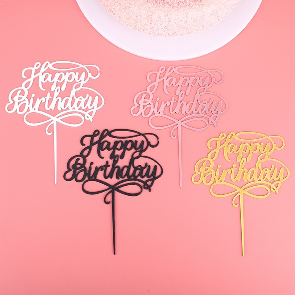 Creative Football Cake Ornaments Spanish Happy Birthday Decorative Card Birthday Cake Dessert Table Acrylic Ornament