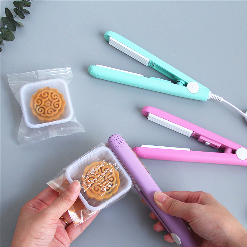 Small Household Mini Portable Nougat Sealing Machine Snack Snowflake Crisp Packing Bag Candy Wrap Plastic-Envelop Machine