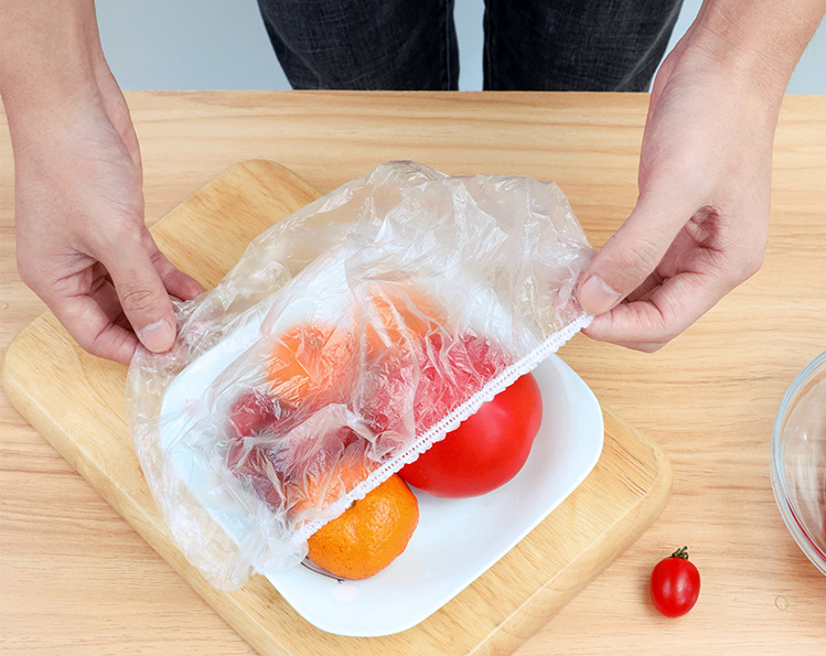 Household Kitchen 100 PCs Disposable Food Cover Disposable Bowl Cover Dust Cover Transparent Food Cover Plastic Wrap Household Kitchen 100 PCs Disposable Food Cover Disposable Bowl Cover Dust Cover Transparent Food Cover Plastic Wrap