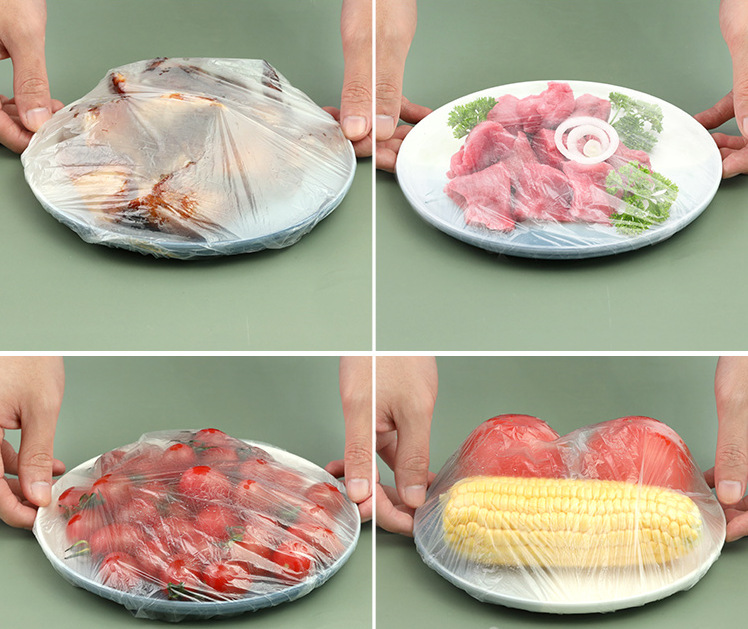 Household Kitchen 100 PCs Disposable Food Cover Disposable Bowl Cover Dust Cover Transparent Food Cover Plastic Wrap Household Kitchen 100 PCs Disposable Food Cover Disposable Bowl Cover Dust Cover Transparent Food Cover Plastic Wrap