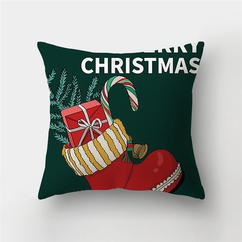Cross-Border New Arrival Christmas Printed Pillowcase Santa Claus Throw Pillow Cover Home Decoration Sofa Cushion Cushion Cover Cross-Border New Arrival Christmas Printed Pillowcase Santa Claus Throw Pillow Cover Home Decoration Sofa Cushion Cushion Cover