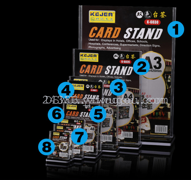 Ke Ji double color table to sign T - grade card horizontal. Vertical suitable for office, restaurant, conference card