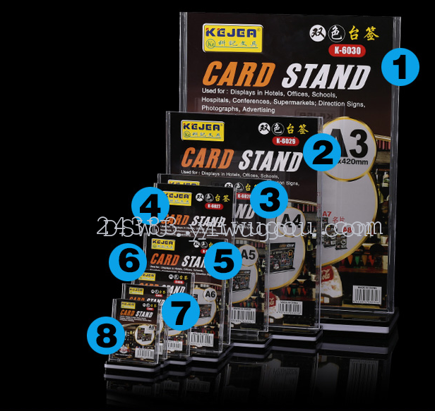 Ke Ji double color table to sign T - grade card horizontal. Vertical suitable for office, restaurant, conference card