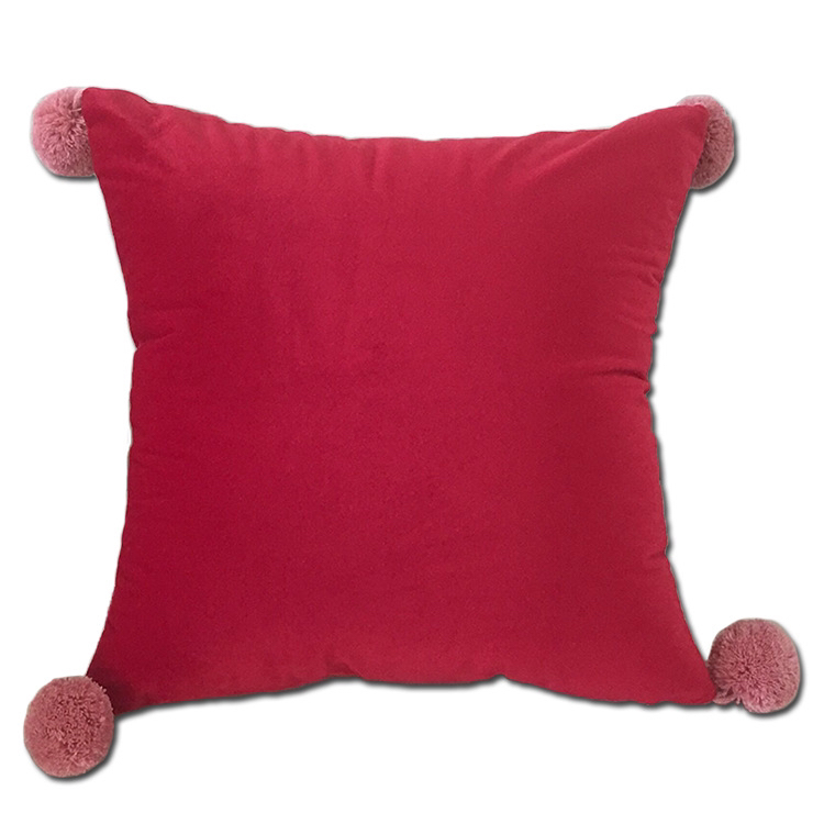 Hairy Ball Velvet Cloth Solid Color Pillow Afternoon Nap Pillow Super Soft and Comfortable Sofa Cushion Children's Room Decoration Hairy Ball Velvet Cloth Solid Color Pillow Afternoon Nap Pillow Super Soft and Comfortable Sofa Cushion Children's Room Decoration