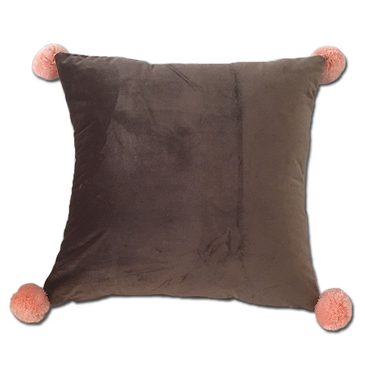 Hairy Ball Velvet Cloth Solid Color Pillow Afternoon Nap Pillow Super Soft and Comfortable Sofa Cushion Children's Room Decoration Hairy Ball Velvet Cloth Solid Color Pillow Afternoon Nap Pillow Super Soft and Comfortable Sofa Cushion Children's Room Decoration