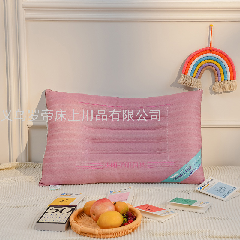 Ketsumeishi Pillow Hotel Single Double Four Seasons Full Head Student Dormitory Cervical Pillow Improve Sleeping Home Pillow Insert