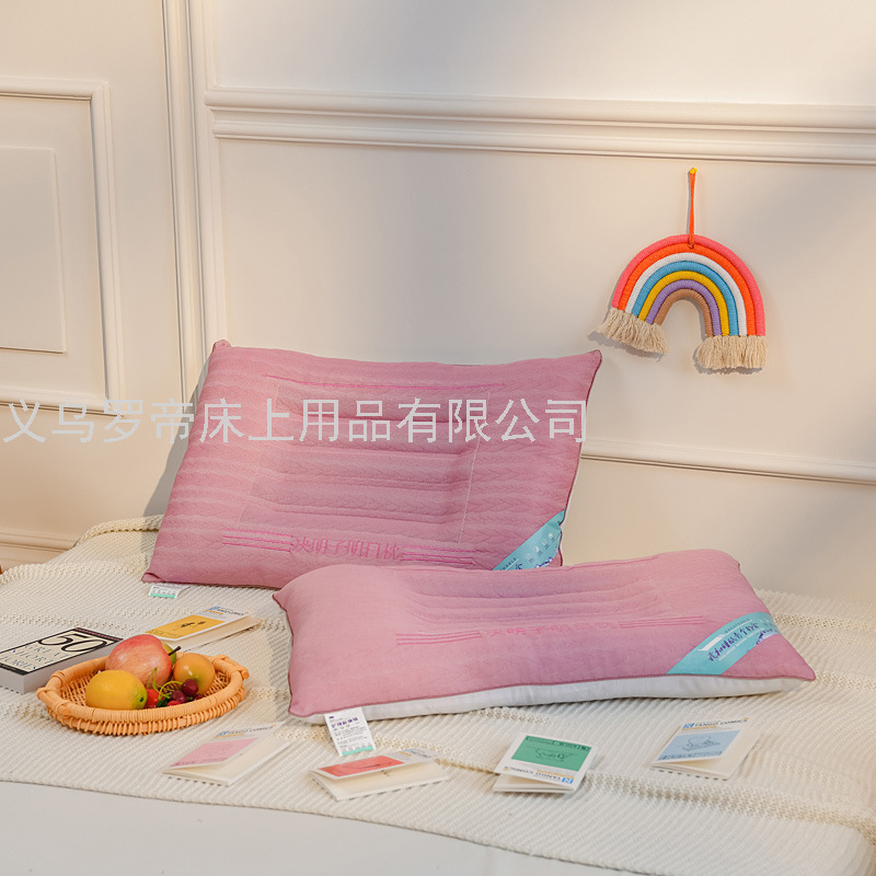Ketsumeishi Pillow Hotel Single Double Four Seasons Full Head Student Dormitory Cervical Pillow Improve Sleeping Home Pillow Insert