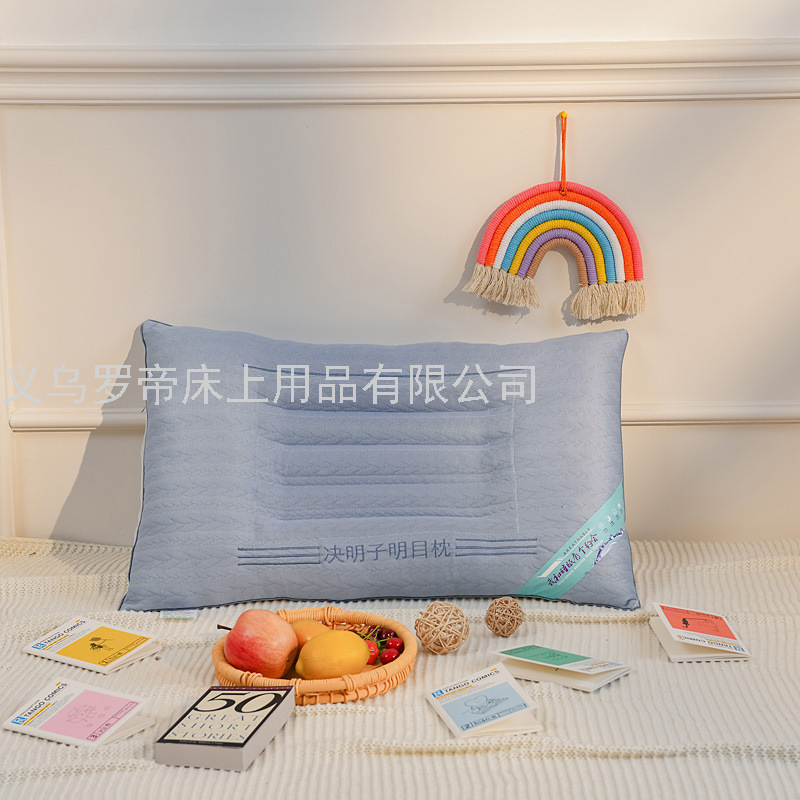 Ketsumeishi Pillow Hotel Single Double Four Seasons Full Head Student Dormitory Cervical Pillow Improve Sleeping Home Pillow Insert