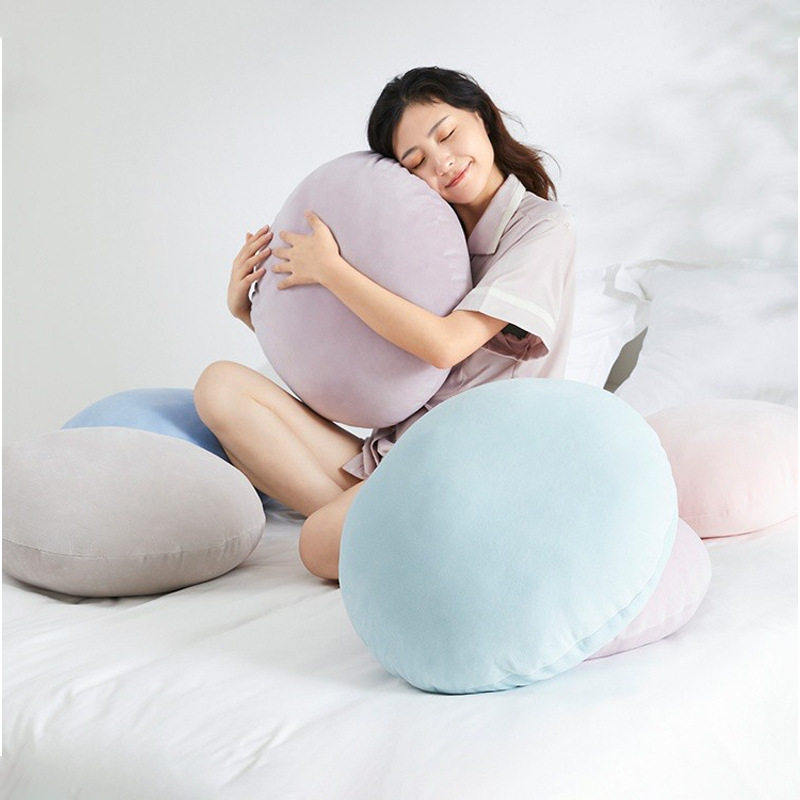 Simple Fashion Plain Home round Seat Cushions Pillow Solid Color Super Soft Comfortable Breathable Cushion Japanese and Korean Style Chair Cushion