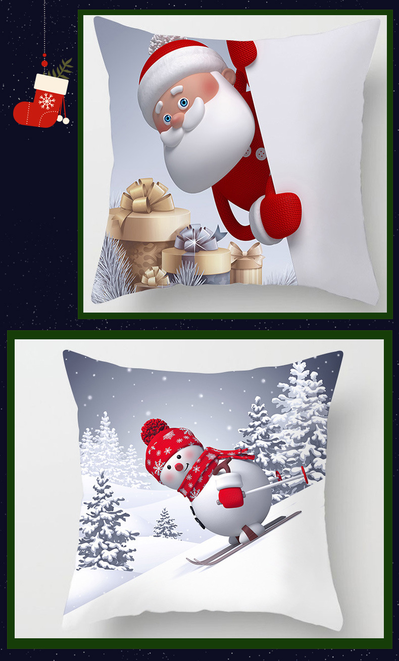 Christmas Snowman Linen Pillow Cover Home Sofa Cushion Cushion Cover Cross-Border Hot Sale Pillow Cover Christmas Snowman Linen Pillow Cover Home Sofa Cushion Cushion Cover Cross-Border Hot Sale Pillow Cover