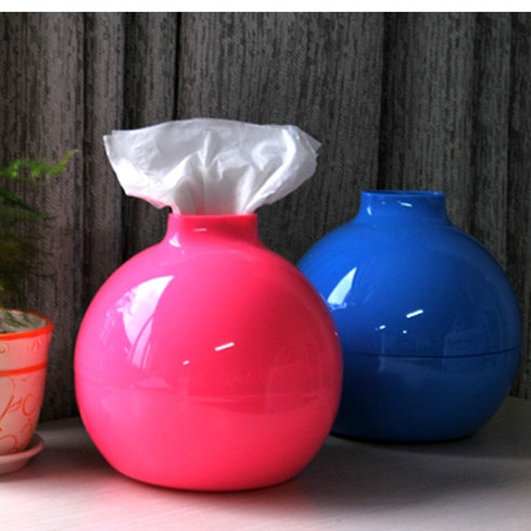 Creative ball tissue box large winding paper towel tube car with simple European solid tissue box