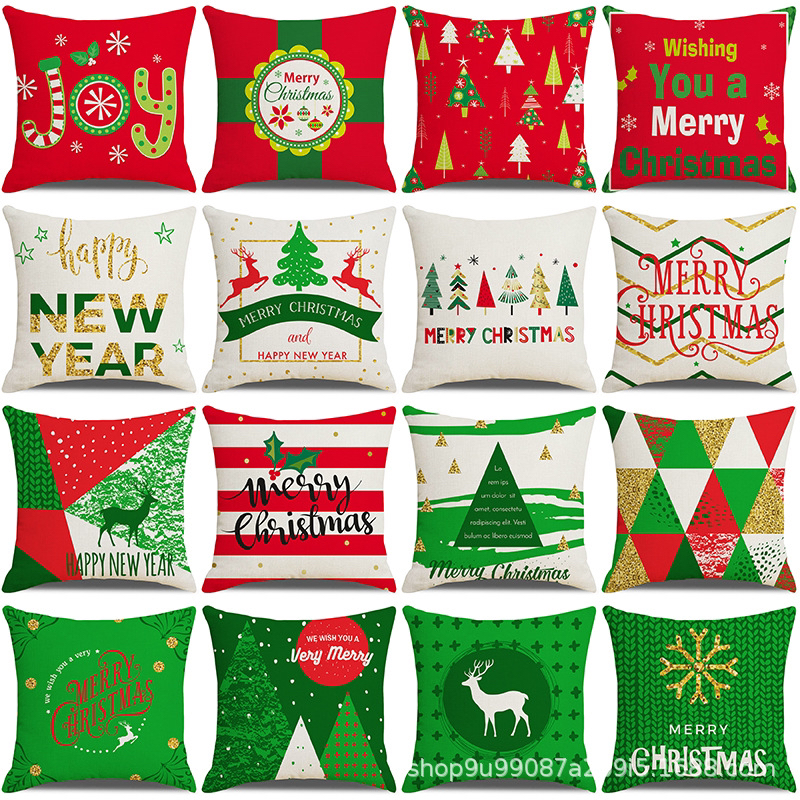 2022 Cross-Border New Christmas Pillow Cover Cartoon Snowman Linen Sofa Cushion Cover Amazon Household Supplies 2022 Cross-Border New Christmas Pillow Cover Cartoon Snowman Linen Sofa Cushion Cover Amazon Household Supplies