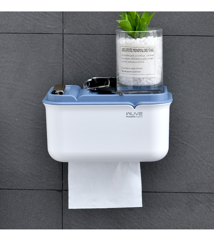 Minimalist Light Luxury Home No Trace Stickers Wall-Mounted Tissue Box Durable, Firm, Simple and Easy to Disassemble Roll Holder Storage Rack Minimalist Light Luxury Home No Trace Stickers Wall-Mounted Tissue Box Durable, Firm, Simple and Easy to Disassemble Roll Holder Storage Rack