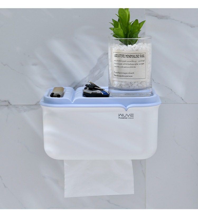 Minimalist Light Luxury Home No Trace Stickers Wall-Mounted Tissue Box Durable, Firm, Simple and Easy to Disassemble Roll Holder Storage Rack Minimalist Light Luxury Home No Trace Stickers Wall-Mounted Tissue Box Durable, Firm, Simple and Easy to Disassemble Roll Holder Storage Rack