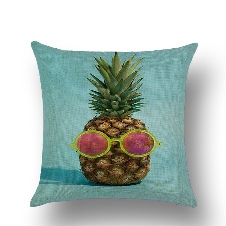 Tropical Fruit Painted Pineapple Flax Pillow Pillow Cover Casual and Comfortable Car and Sofa Office Cushion Cover Tropical Fruit Painted Pineapple Flax Pillow Pillow Cover Casual and Comfortable Car and Sofa Office Cushion Cover