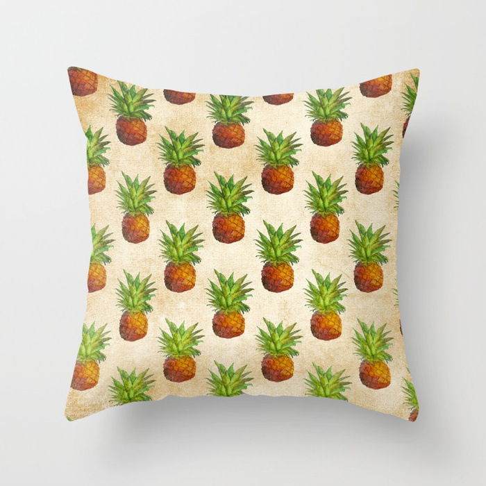Tropical Fruit Painted Pineapple Flax Pillow Pillow Cover Casual and Comfortable Car and Sofa Office Cushion Cover Tropical Fruit Painted Pineapple Flax Pillow Pillow Cover Casual and Comfortable Car and Sofa Office Cushion Cover