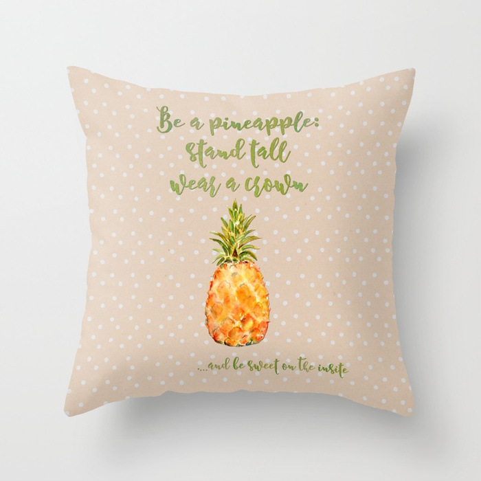 Tropical Fruit Painted Pineapple Flax Pillow Pillow Cover Casual and Comfortable Car and Sofa Office Cushion Cover Tropical Fruit Painted Pineapple Flax Pillow Pillow Cover Casual and Comfortable Car and Sofa Office Cushion Cover