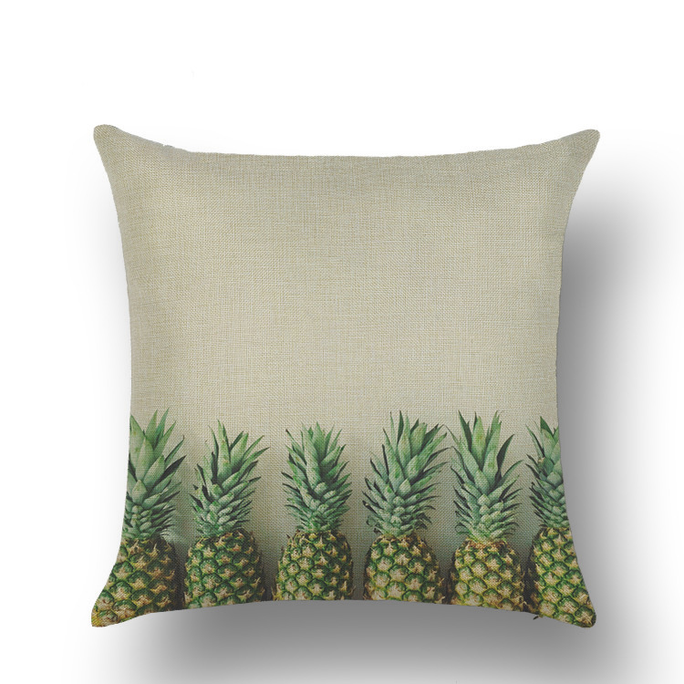 Tropical Fruit Painted Pineapple Flax Pillow Pillow Cover Casual and Comfortable Car and Sofa Office Cushion Cover Tropical Fruit Painted Pineapple Flax Pillow Pillow Cover Casual and Comfortable Car and Sofa Office Cushion Cover