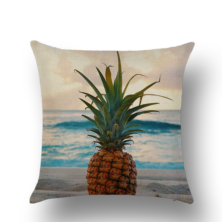 Tropical Fruit Painted Pineapple Flax Pillow Pillow Cover Casual and Comfortable Car and Sofa Office Cushion Cover Tropical Fruit Painted Pineapple Flax Pillow Pillow Cover Casual and Comfortable Car and Sofa Office Cushion Cover