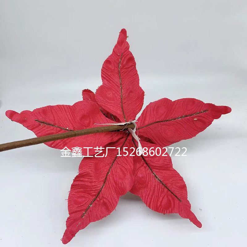 32cm DIY Artificial Christmas Flowers Simulation Flowers Christmas Tree Ornaments Wedding Christmas Decoration Flower He
