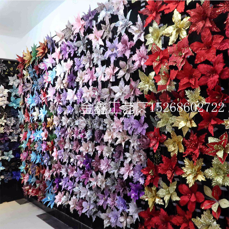 32cm DIY Artificial Christmas Flowers Simulation Flowers Christmas Tree Ornaments Wedding Christmas Decoration Flower He 32cm DIY Artificial Christmas Flowers Simulation Flowers Christmas Tree Ornaments Wedding Christmas Decoration Flower He