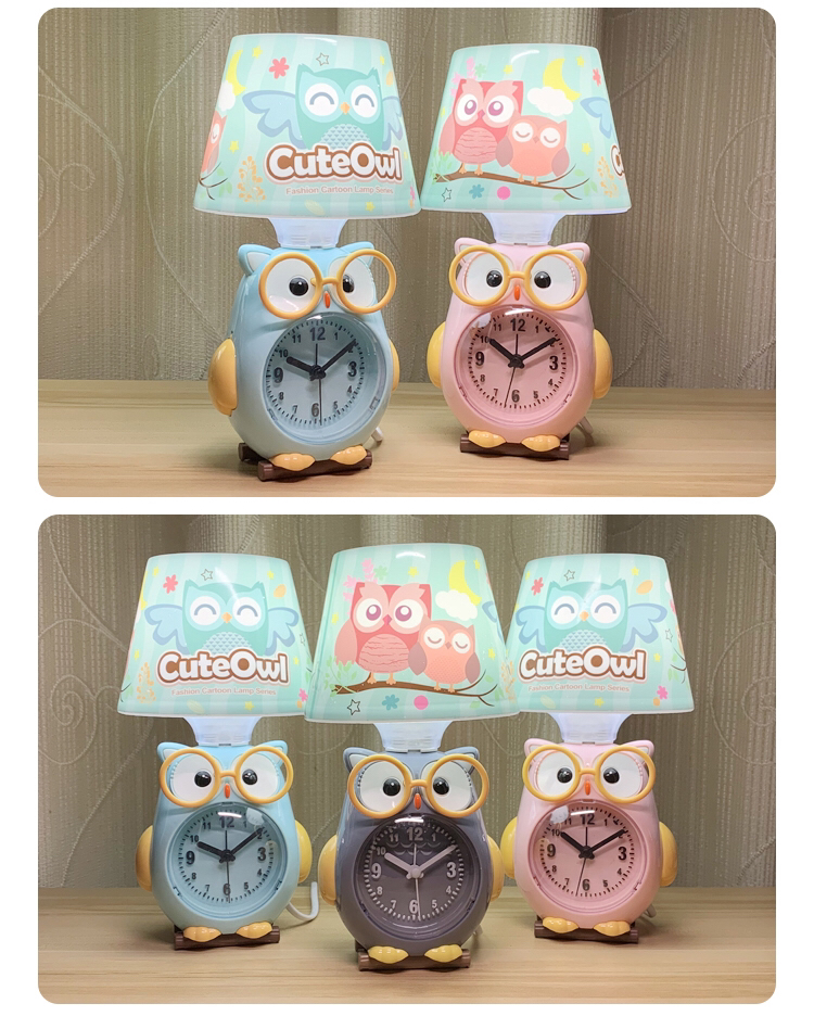Haotao Shangpin HT-MH9057 Owl Clock Table Lamp