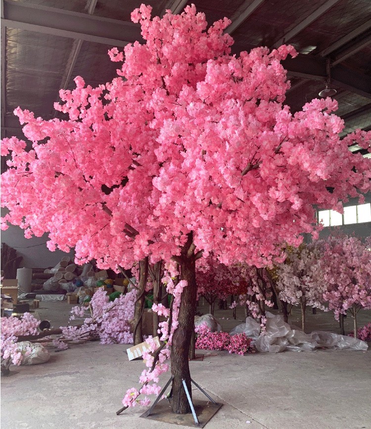 Artificial Cherry Tree Peach Tree Large Cherry Blossom Tree Pink Fake Trees Interior Decoration Hotel Mall Lobby Wedding Landscape Artificial Cherry Tree Peach Tree Large Cherry Blossom Tree Pink Fake Trees Interior Decoration Hotel Mall Lobby Wedding Landscape