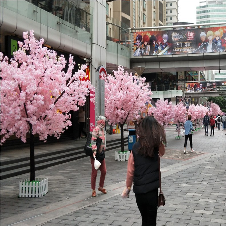 Artificial Cherry Tree Peach Tree Large Cherry Blossom Tree Pink Fake Trees Interior Decoration Hotel Mall Lobby Wedding Landscape Artificial Cherry Tree Peach Tree Large Cherry Blossom Tree Pink Fake Trees Interior Decoration Hotel Mall Lobby Wedding Landscape