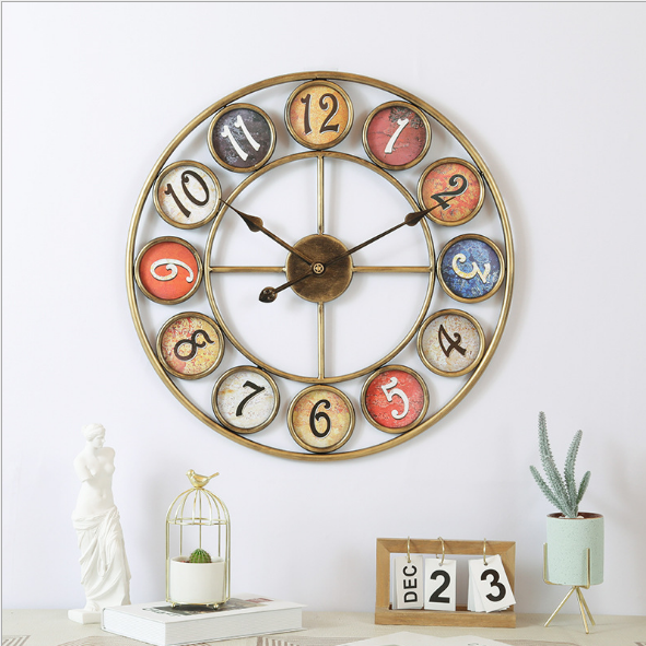 Iron Circle and Creative Wall Clock