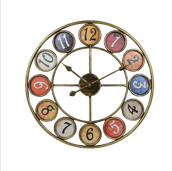 Iron Circle and Creative Wall Clock