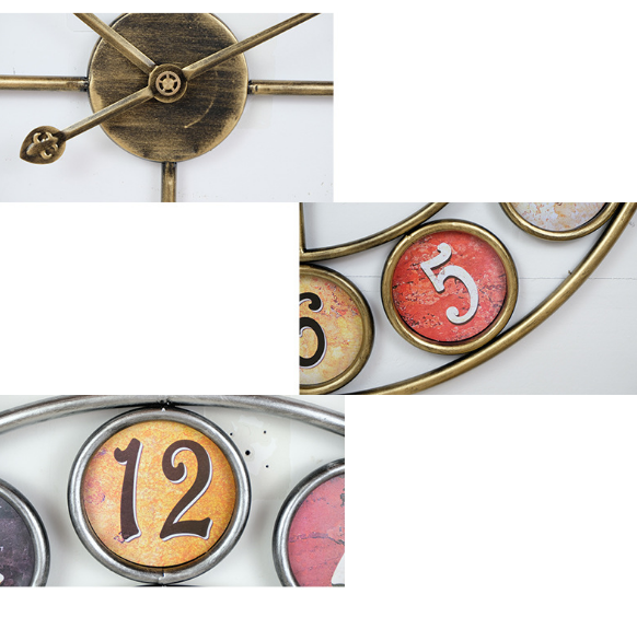 Iron Circle and Creative Wall Clock