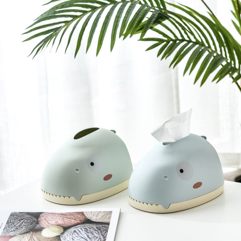 Cute Dinosaur Creative Home Paper Extraction Box Beautiful Shape Household Living Room Desktop Tissue Box Pp Plastic Storage Box