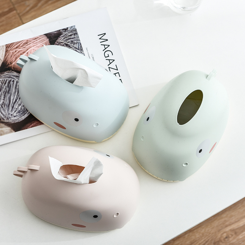 Cute Dinosaur Creative Home Paper Extraction Box Beautiful Shape Household Living Room Desktop Tissue Box Pp Plastic Storage Box