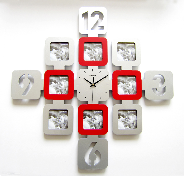 T-Weida/T-Meid Photo Frame Clock/Personalized Wall Clock | Household Clock