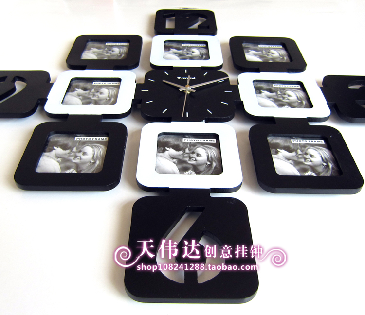 T-Weida/T-Meid Photo Frame Clock/Personalized Wall Clock | Household Clock