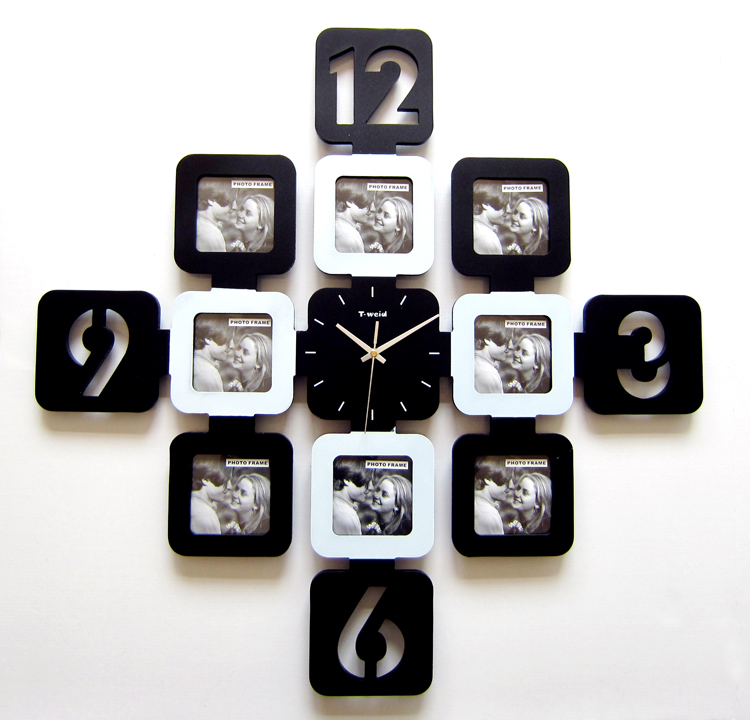 T-Weida/T-Meid Photo Frame Clock/Personalized Wall Clock | Household Clock