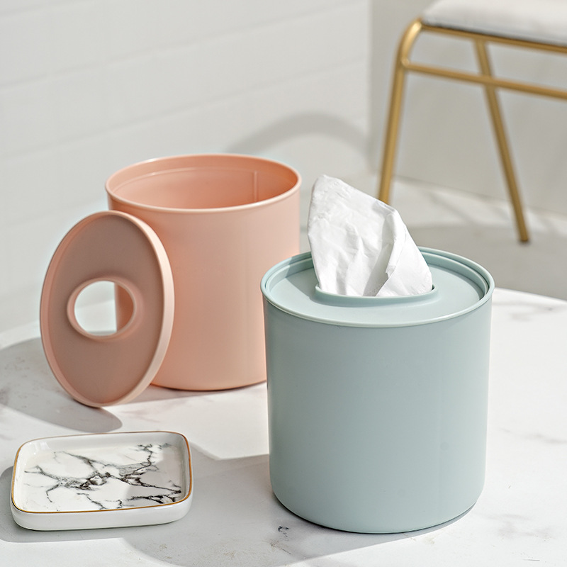 Plastic Creative Advertising Tissue Box Paper Box with Logo Hotel Restaurant Living Room Desktop Napkin Paper Box