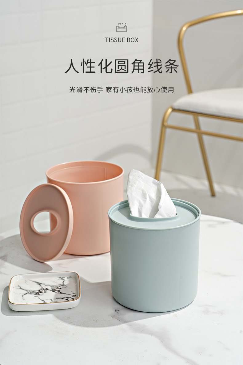 Plastic Creative Advertising Tissue Box Paper Box with Logo Hotel Restaurant Living Room Desktop Napkin Paper Box