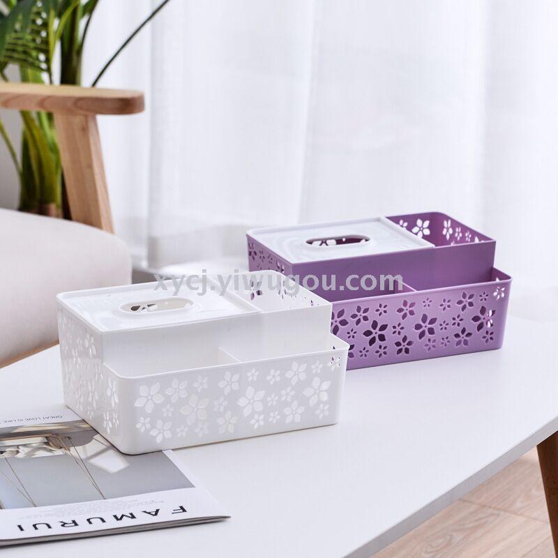 Creative multi-functional hollowed-out tissue box