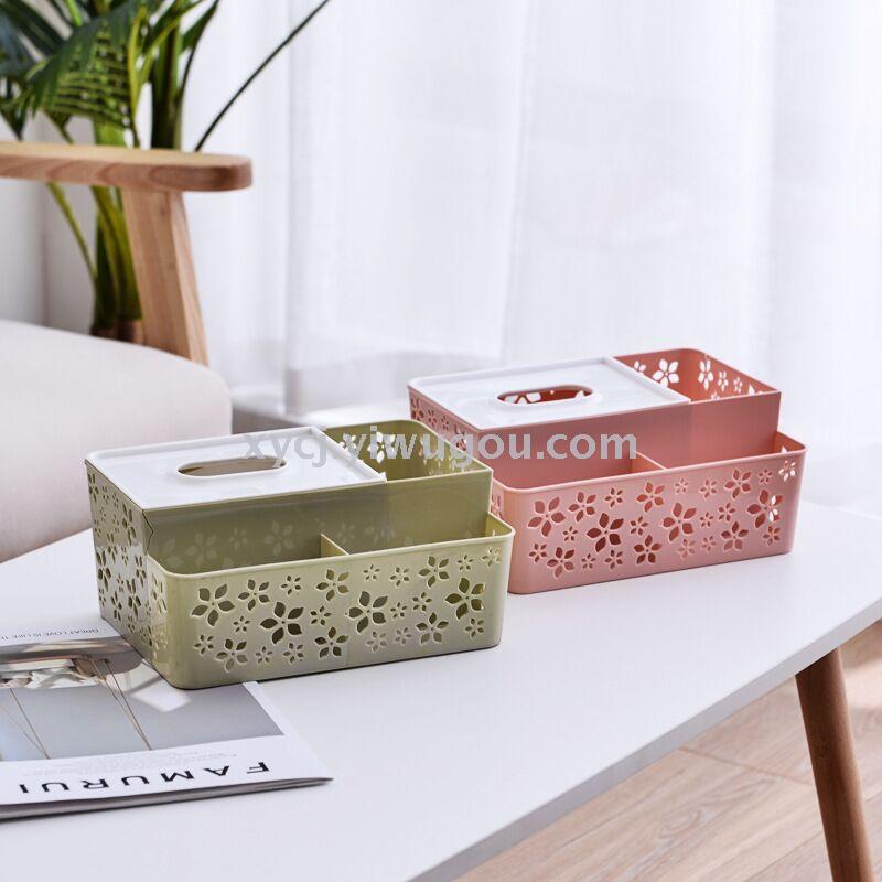 Creative multi-functional hollowed-out tissue box