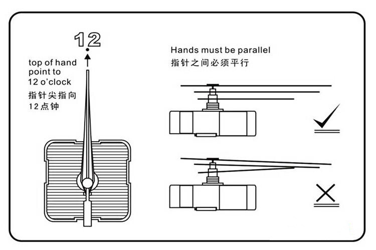 Spot Mute about Swing Movement Swing Scanning Pendulum Clock Movement Parts Lengthened Hanging Swing Watch Core
