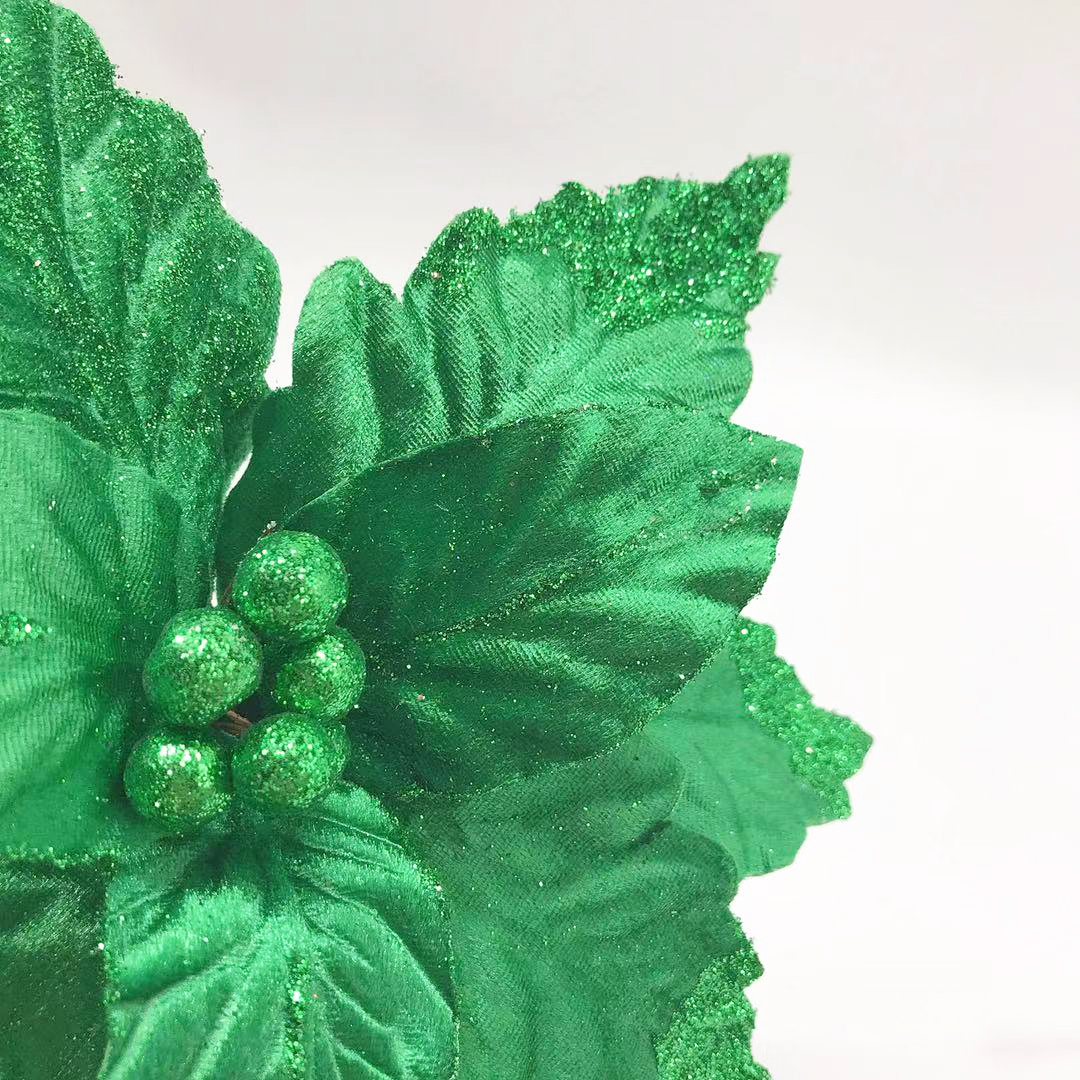 Artificial Flowers For Christmas Decor Sequins Poinsettia Fake Flowers Wedding Xmas Tree New Year Decor For Home Artificial Flowers For Christmas Decor Sequins Poinsettia Fake Flowers Wedding Xmas Tree New Year Decor For Home