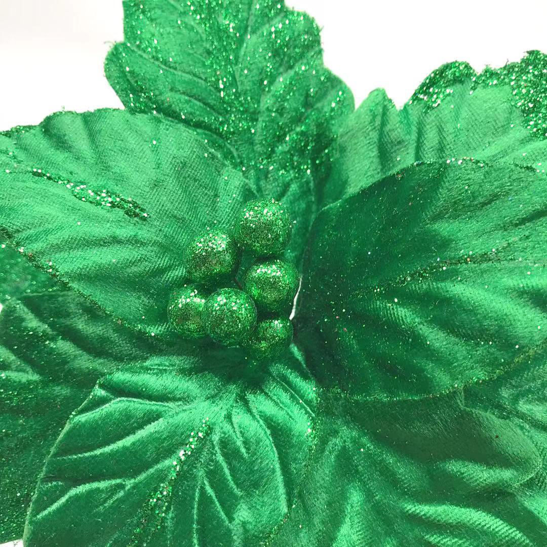 Artificial Flowers For Christmas Decor Sequins Poinsettia Fake Flowers Wedding Xmas Tree New Year Decor For Home Artificial Flowers For Christmas Decor Sequins Poinsettia Fake Flowers Wedding Xmas Tree New Year Decor For Home