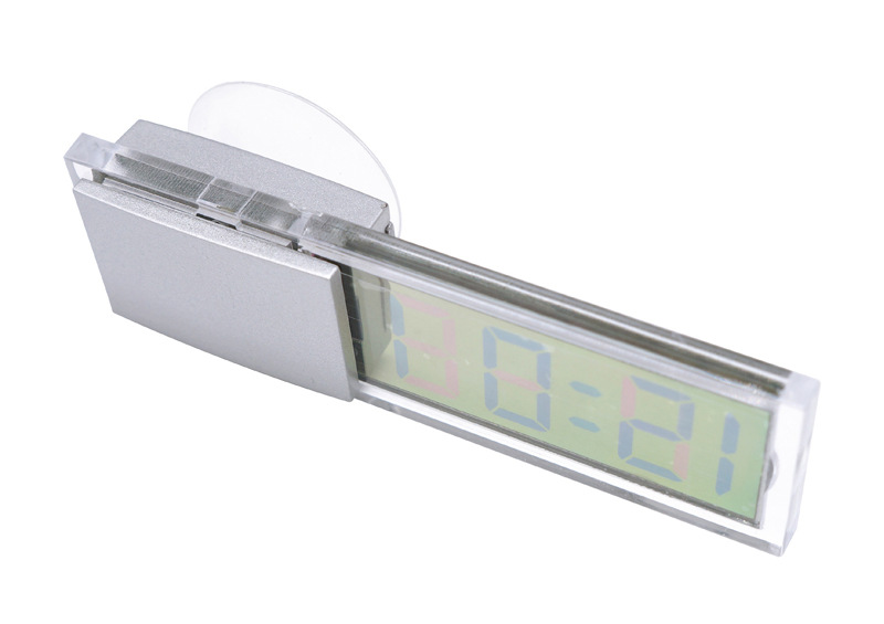 Practical car electronic clock sucker clock k-033 car transparent liquid crystal display time clock Practical car electronic clock sucker clock k-033 car transparent liquid crystal display time clock