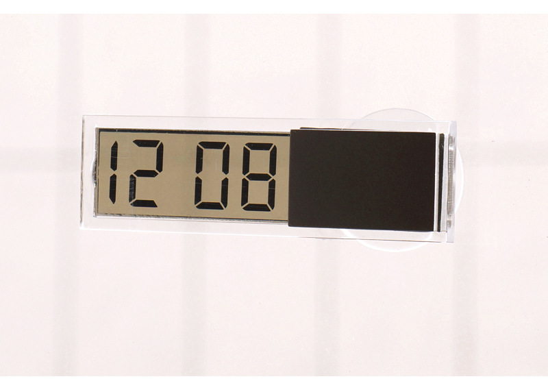 Practical car electronic clock sucker clock k-033 car transparent liquid crystal display time clock Practical car electronic clock sucker clock k-033 car transparent liquid crystal display time clock