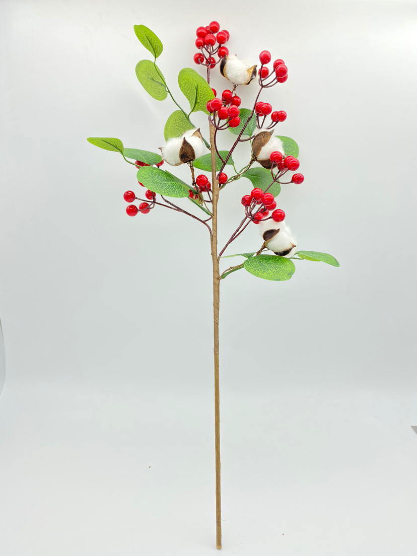 Christmas Chinese Hawthorn, Artificial Flowers and Leaves, Imitative Tree, Flowers and Branches, Fruit Trees