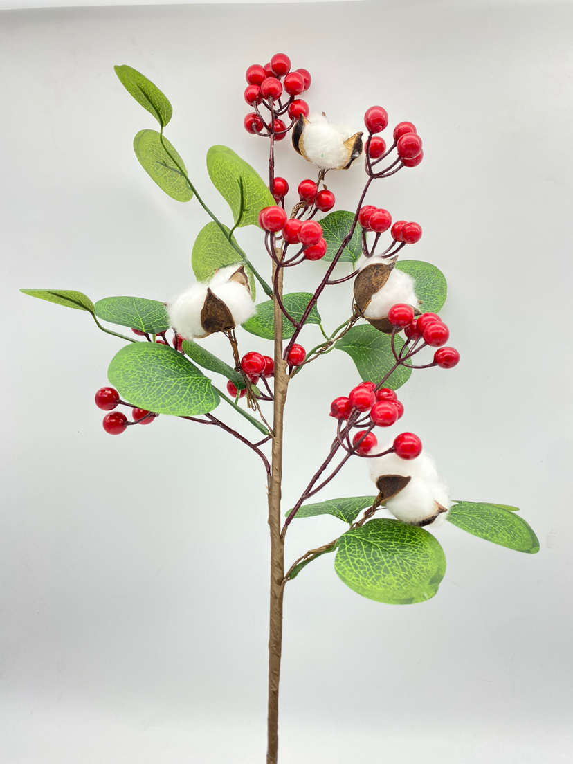 Christmas Chinese Hawthorn, Artificial Flowers and Leaves, Imitative Tree, Flowers and Branches, Fruit Trees