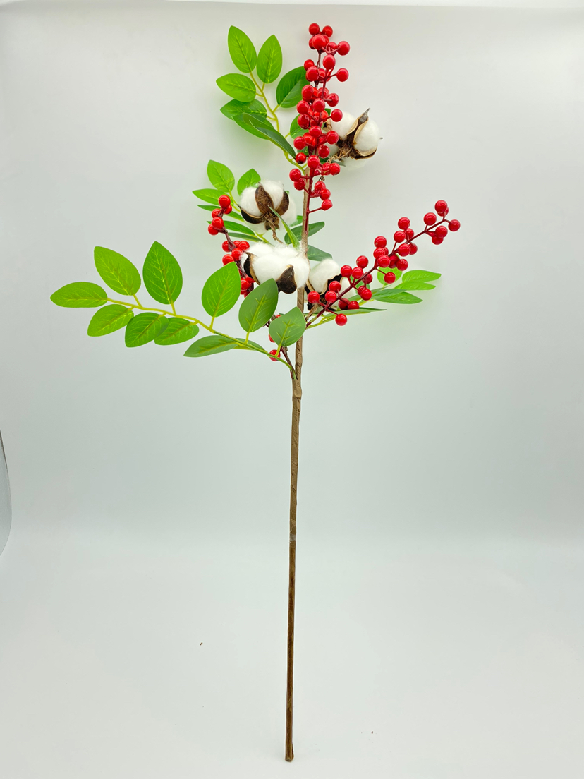 Christmas Chinese Hawthorn, Artificial Flowers and Leaves, Imitative Tree, Flowers and Branches, Fruit Trees